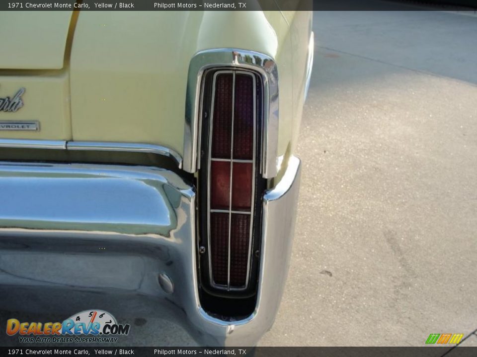 1971 Chevrolet Monte Carlo Yellow / Black Photo #18