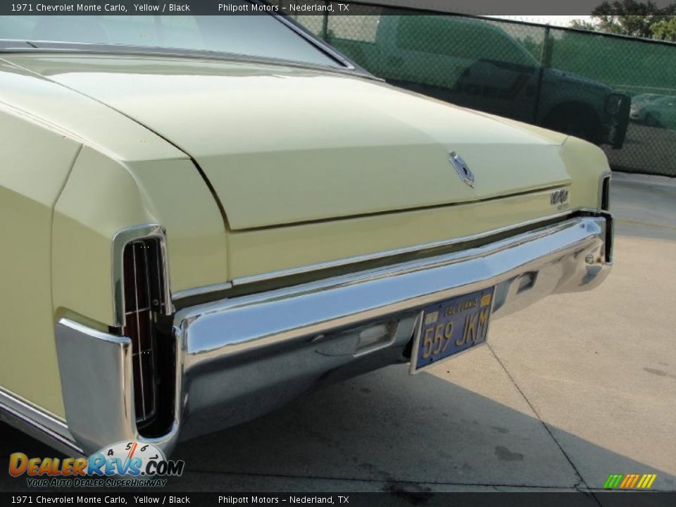 1971 Chevrolet Monte Carlo Yellow / Black Photo #20