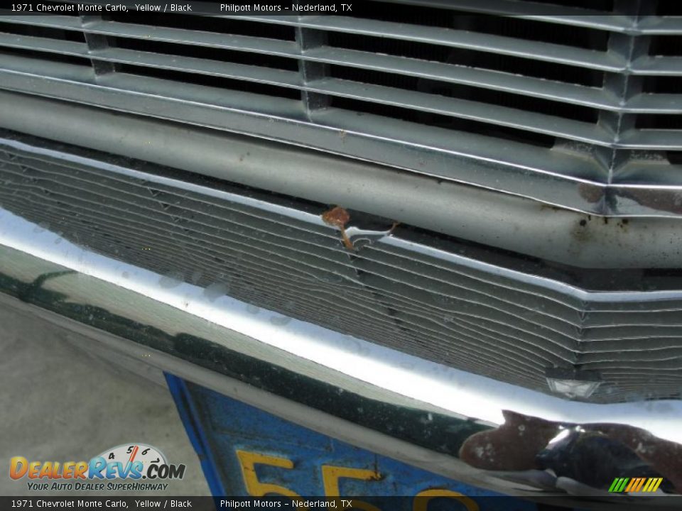 1971 Chevrolet Monte Carlo Yellow / Black Photo #23