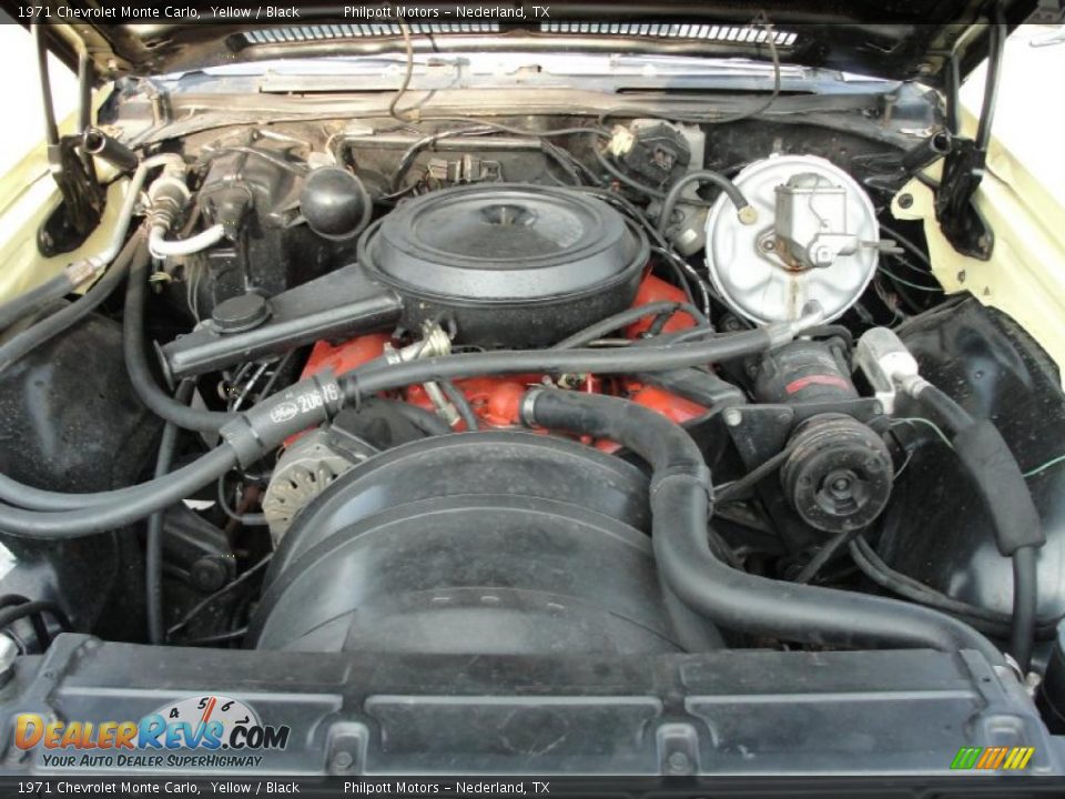 1971 Chevrolet Monte Carlo Yellow / Black Photo #24