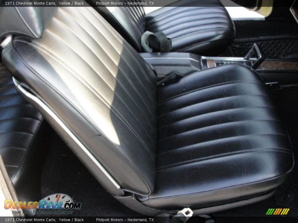1971 Chevrolet Monte Carlo Yellow / Black Photo #29