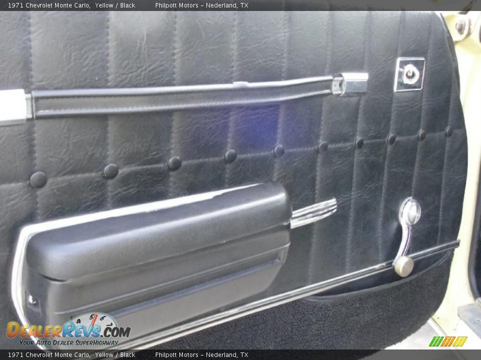 1971 Chevrolet Monte Carlo Yellow / Black Photo #33