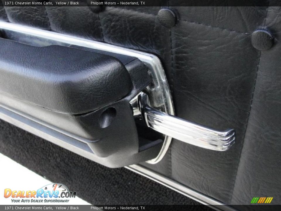 1971 Chevrolet Monte Carlo Yellow / Black Photo #34