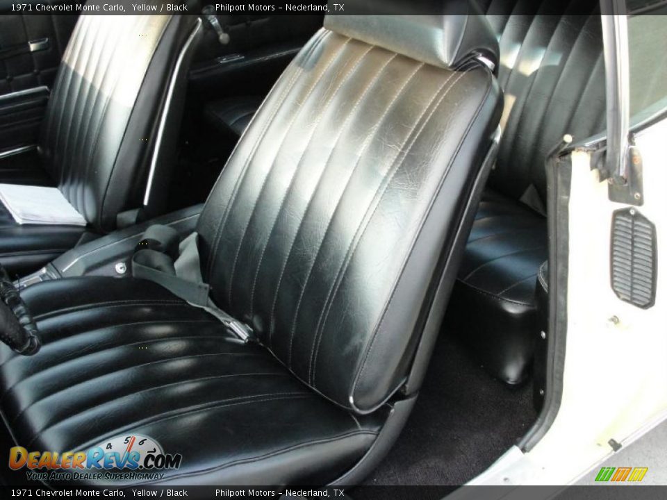 1971 Chevrolet Monte Carlo Yellow / Black Photo #35
