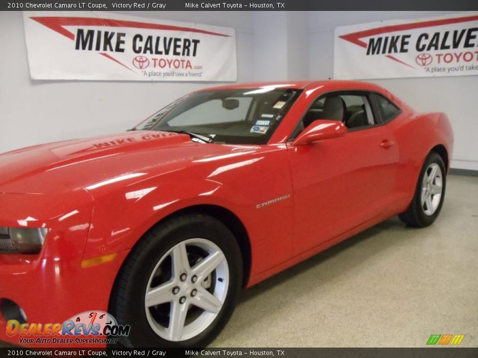2010 Chevrolet Camaro LT Coupe Victory Red / Gray Photo #7