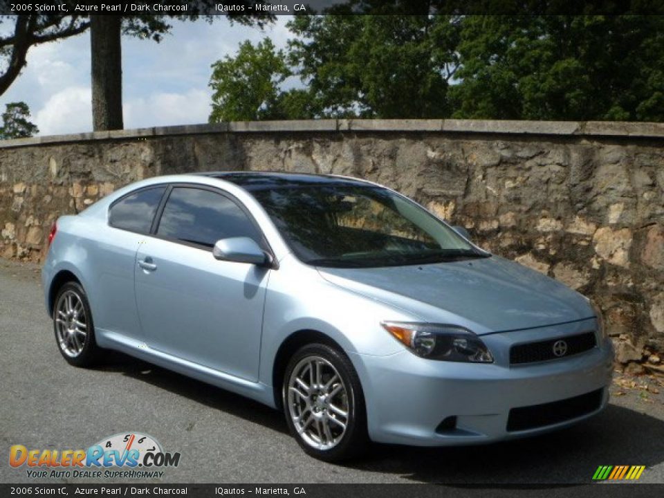 2006 Scion tC Azure Pearl / Dark Charcoal Photo #1