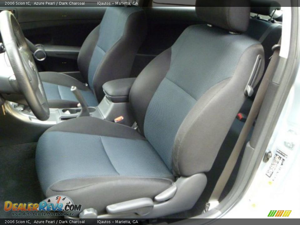 2006 Scion tC Azure Pearl / Dark Charcoal Photo #5