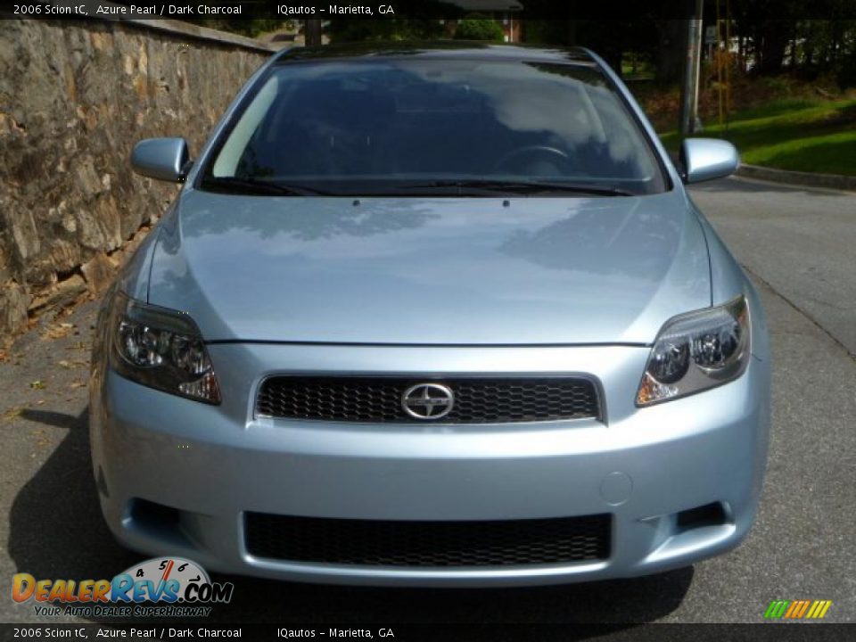 2006 Scion tC Azure Pearl / Dark Charcoal Photo #12