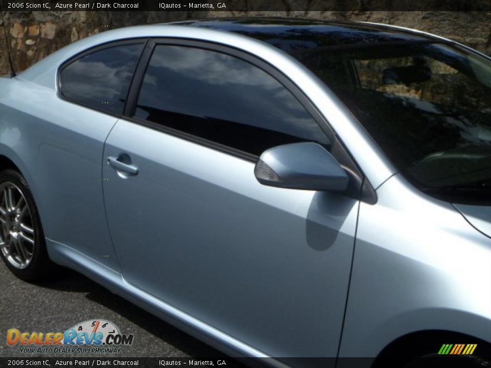 2006 Scion tC Azure Pearl / Dark Charcoal Photo #15