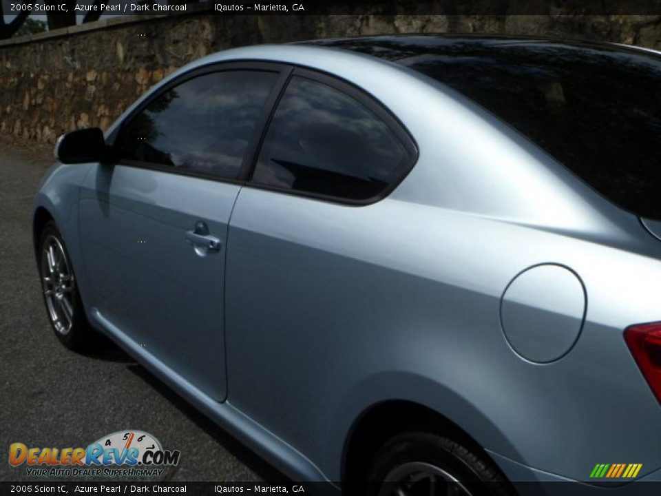 2006 Scion tC Azure Pearl / Dark Charcoal Photo #16