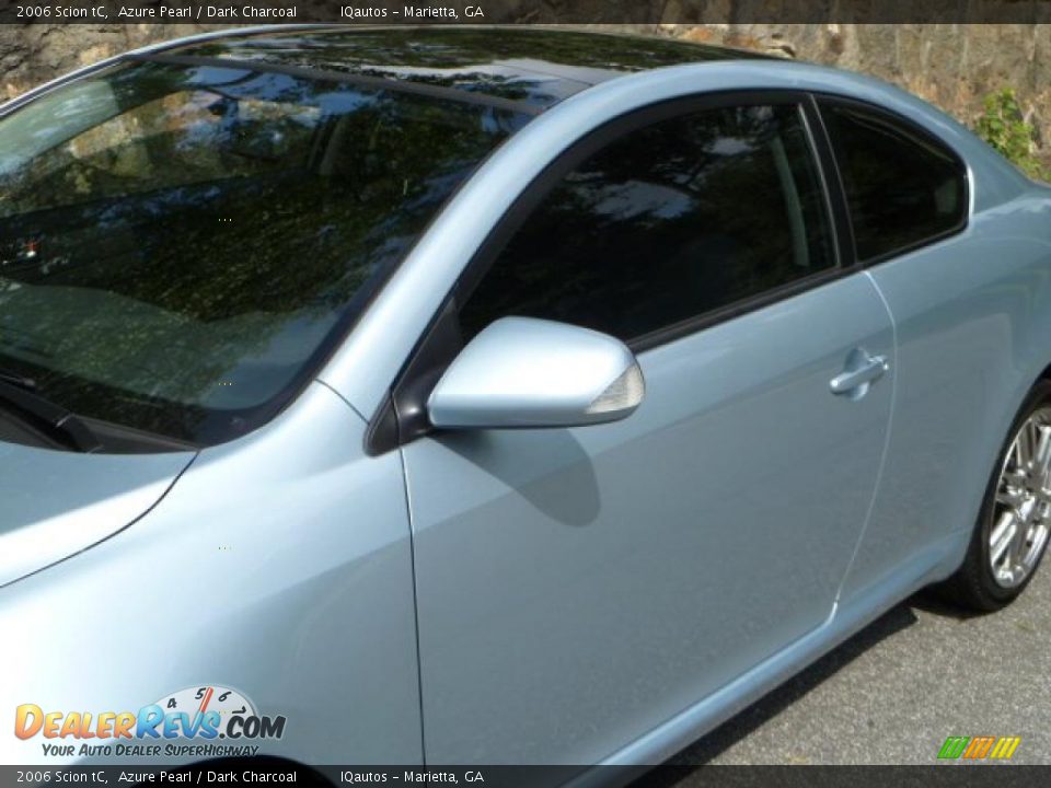 2006 Scion tC Azure Pearl / Dark Charcoal Photo #17