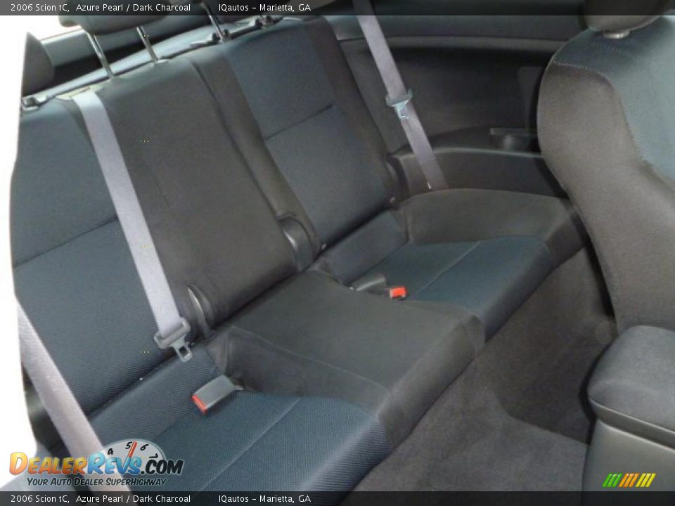 2006 Scion tC Azure Pearl / Dark Charcoal Photo #20