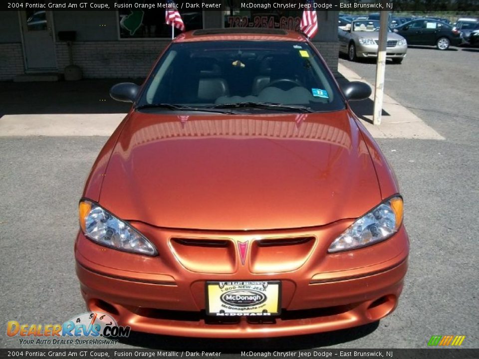 2004 Pontiac Grand Am GT Coupe Fusion Orange Metallic / Dark Pewter Photo #2