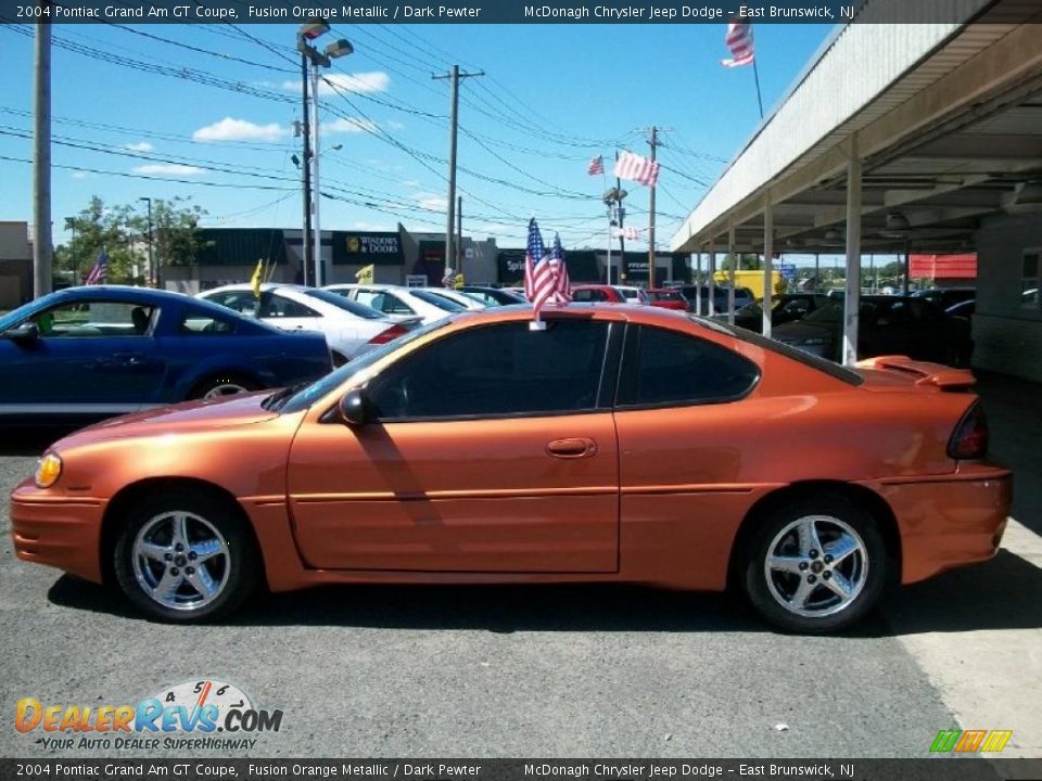 2004 Pontiac Grand Am GT Coupe Fusion Orange Metallic / Dark Pewter Photo #3