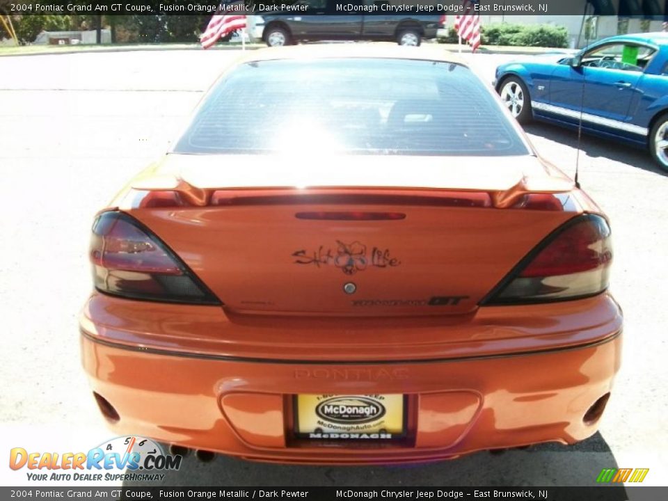 2004 Pontiac Grand Am GT Coupe Fusion Orange Metallic / Dark Pewter Photo #5