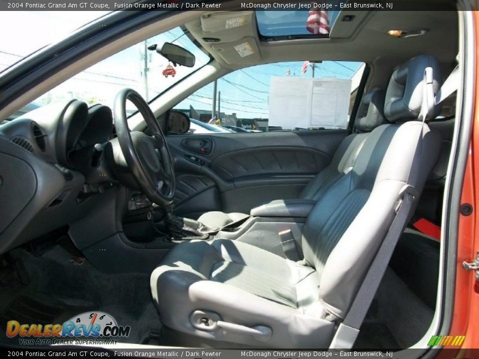 2004 Pontiac Grand Am GT Coupe Fusion Orange Metallic / Dark Pewter Photo #7