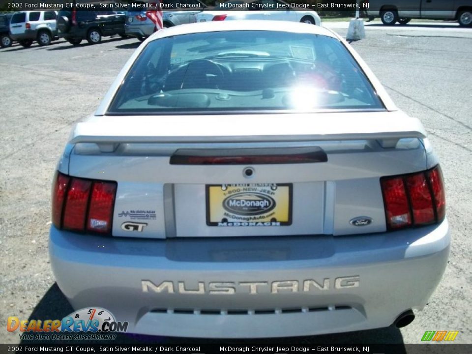 2002 Ford Mustang GT Coupe Satin Silver Metallic / Dark Charcoal Photo #5