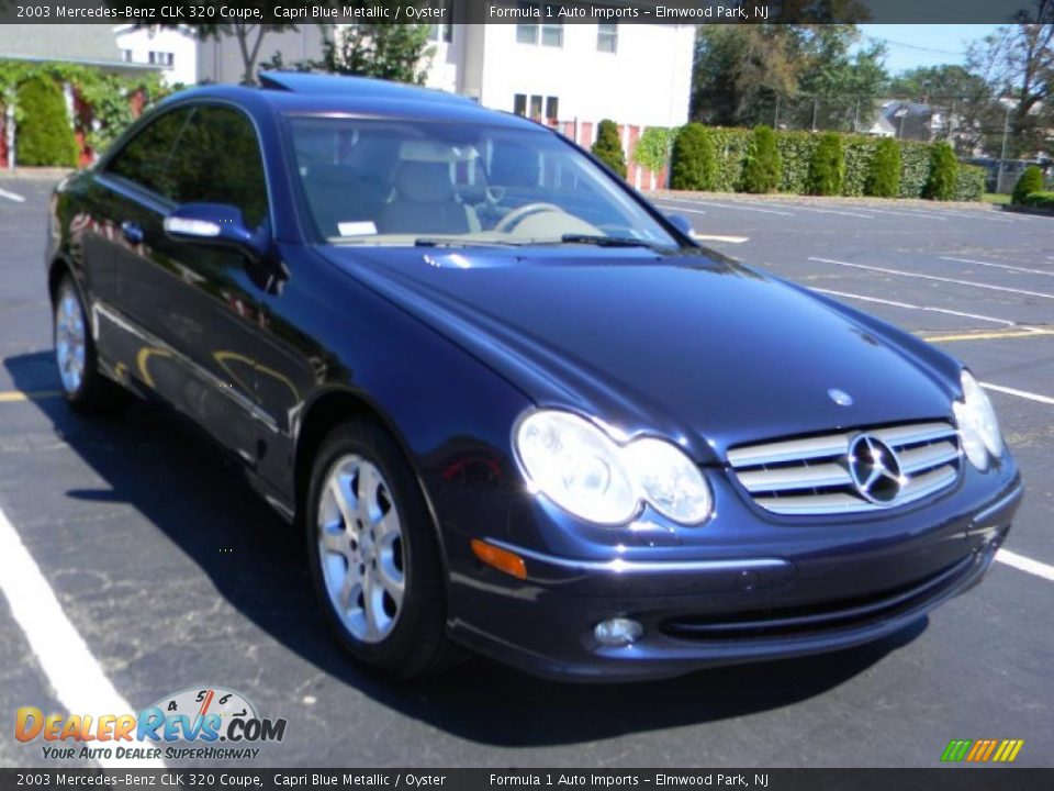 2003 Mercedes-Benz CLK 320 Coupe Capri Blue Metallic / Oyster Photo #2