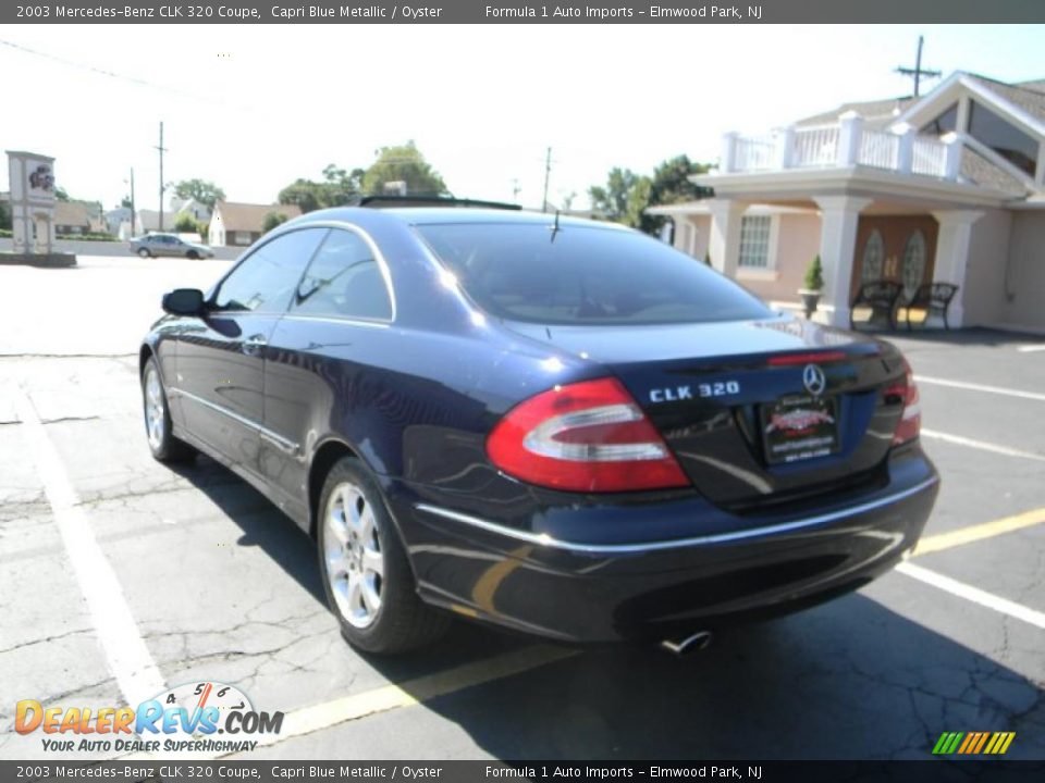 2003 Mercedes-Benz CLK 320 Coupe Capri Blue Metallic / Oyster Photo #4