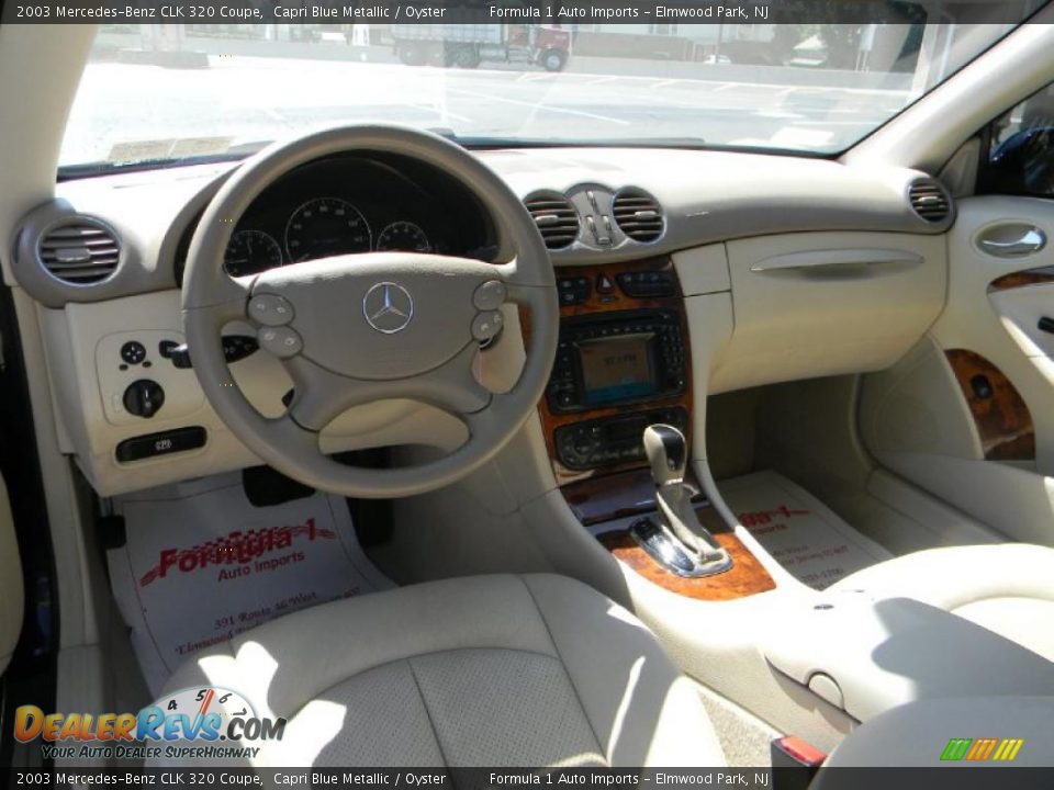 2003 Mercedes-Benz CLK 320 Coupe Capri Blue Metallic / Oyster Photo #5
