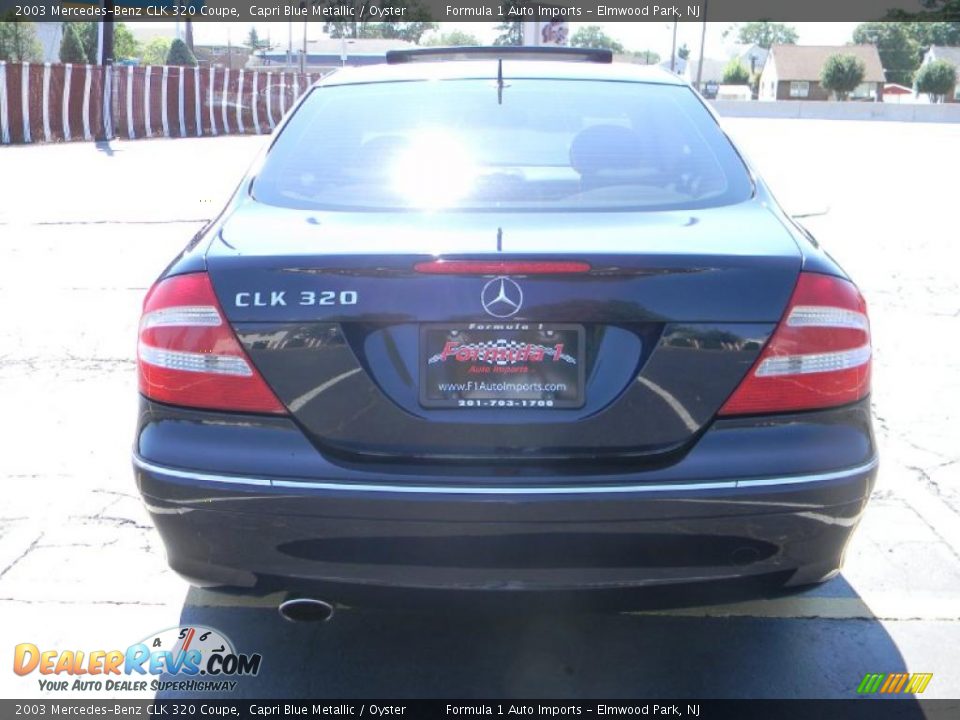 2003 Mercedes-Benz CLK 320 Coupe Capri Blue Metallic / Oyster Photo #8
