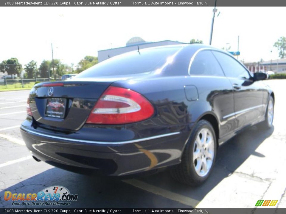 2003 Mercedes-Benz CLK 320 Coupe Capri Blue Metallic / Oyster Photo #12