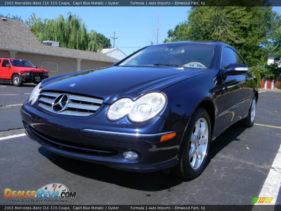 2003 Mercedes-Benz CLK 320 Coupe Capri Blue Metallic / Oyster Photo #14