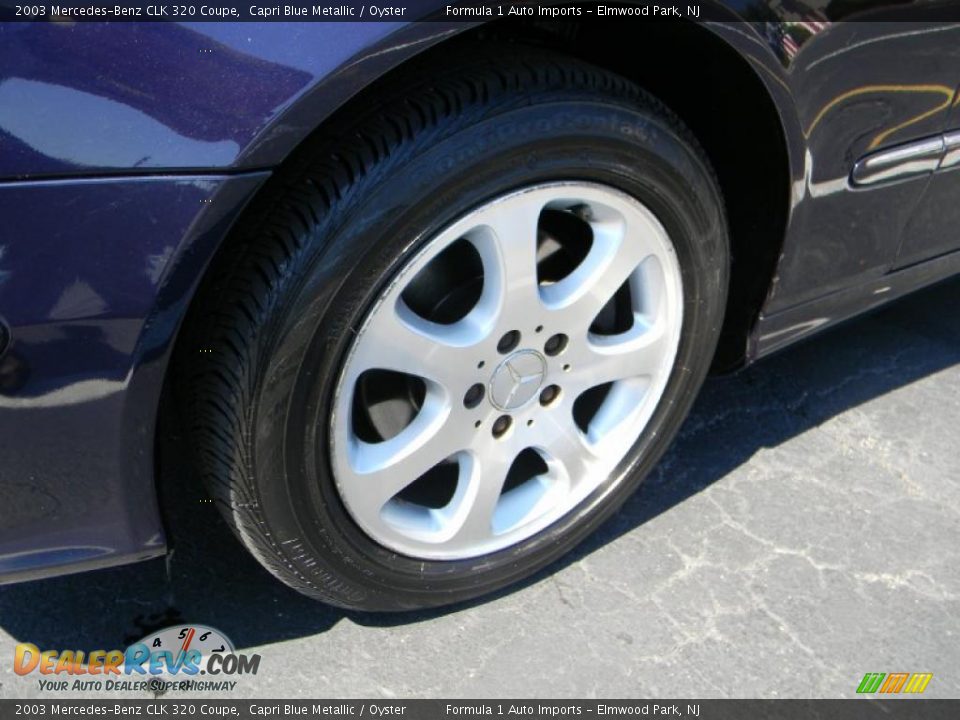 2003 Mercedes-Benz CLK 320 Coupe Capri Blue Metallic / Oyster Photo #15