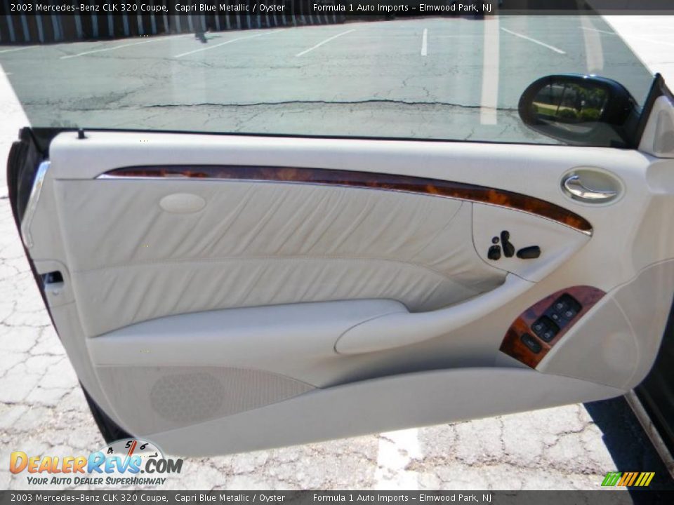 2003 Mercedes-Benz CLK 320 Coupe Capri Blue Metallic / Oyster Photo #16