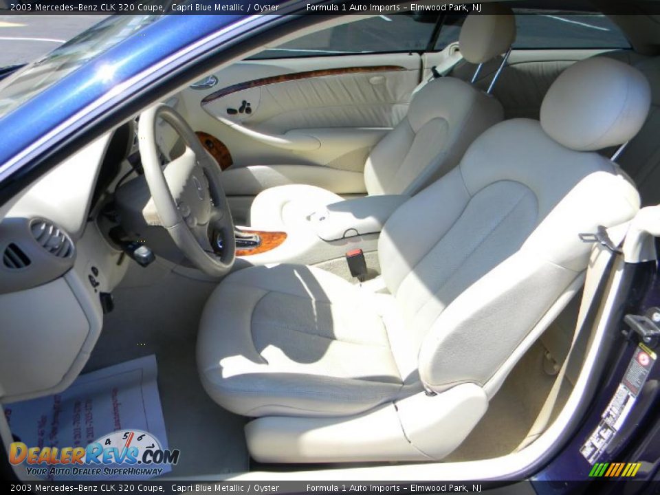2003 Mercedes-Benz CLK 320 Coupe Capri Blue Metallic / Oyster Photo #17