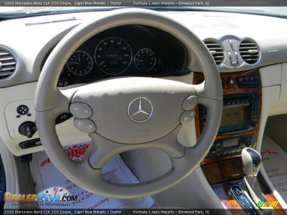 2003 Mercedes-Benz CLK 320 Coupe Capri Blue Metallic / Oyster Photo #18