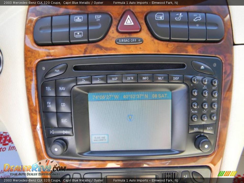 2003 Mercedes-Benz CLK 320 Coupe Capri Blue Metallic / Oyster Photo #21