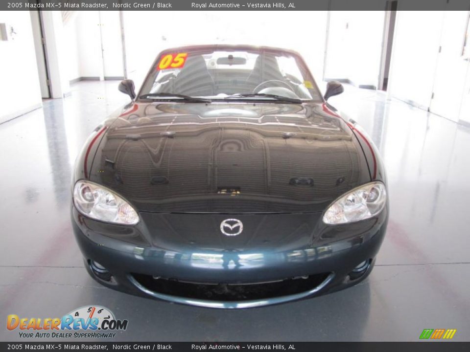 2005 Mazda MX-5 Miata Roadster Nordic Green / Black Photo #1