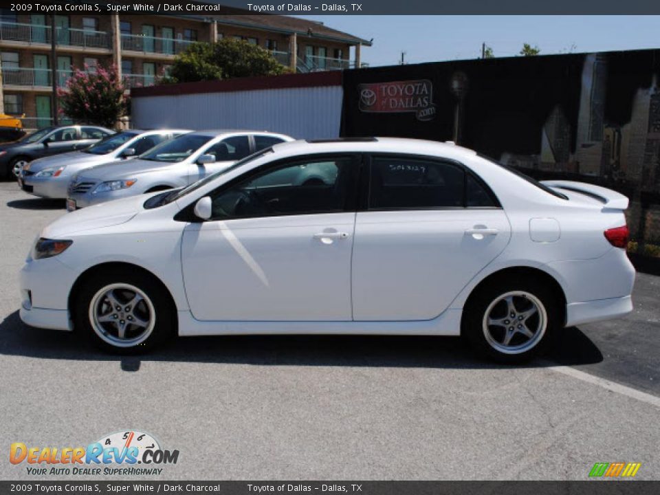 2009 Toyota Corolla S Super White / Dark Charcoal Photo #8