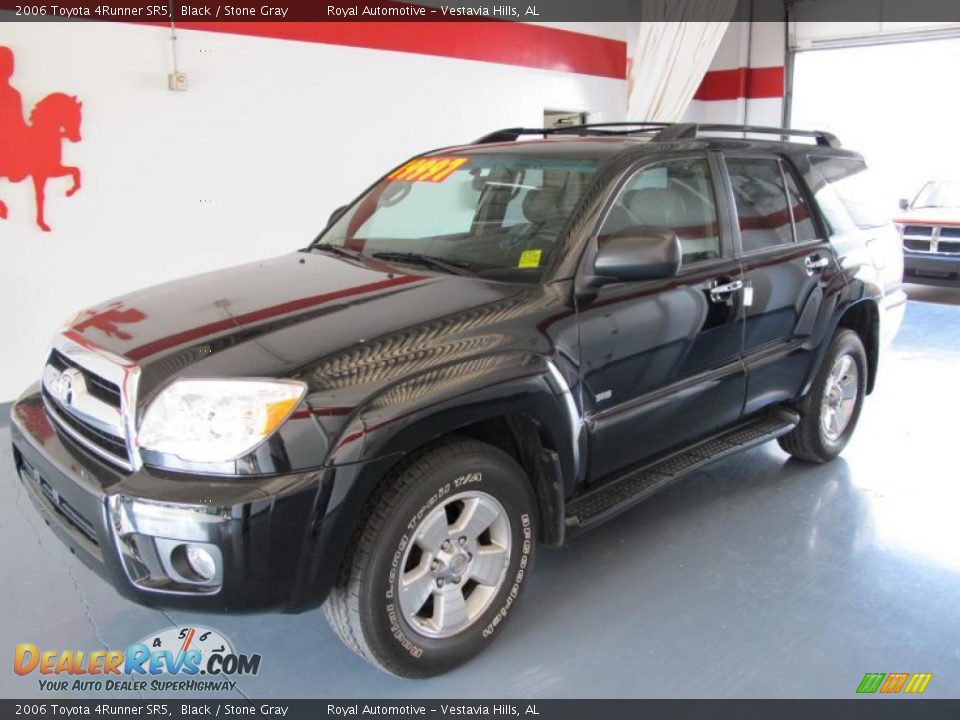 2006 Toyota 4Runner SR5 Black / Stone Gray Photo #2