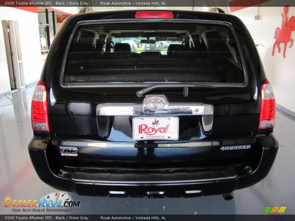 2006 Toyota 4Runner SR5 Black / Stone Gray Photo #4