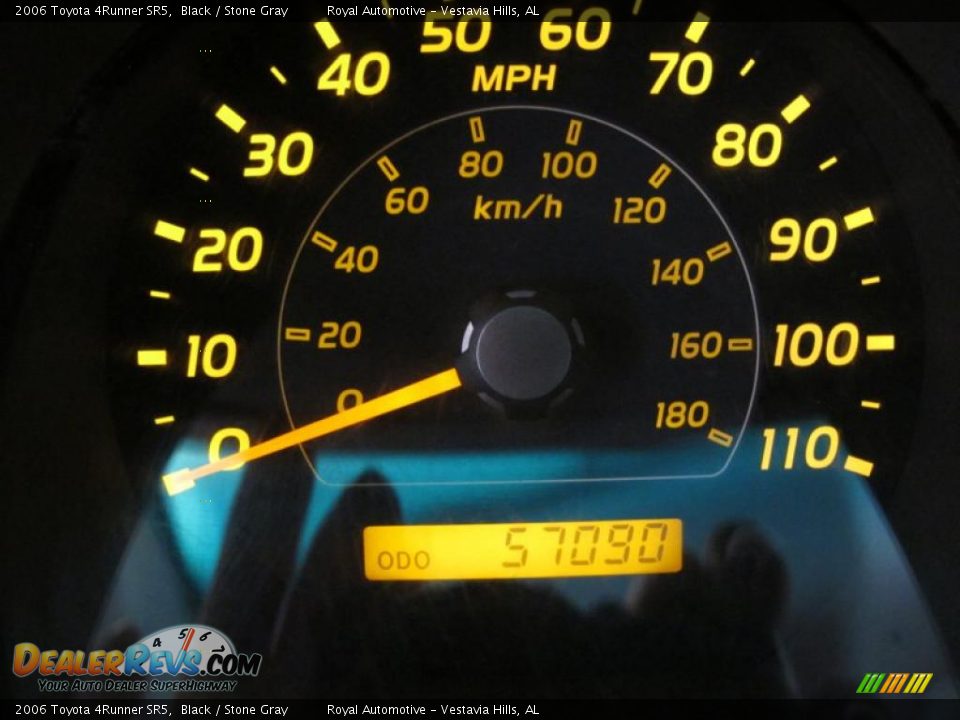 2006 Toyota 4Runner SR5 Black / Stone Gray Photo #14