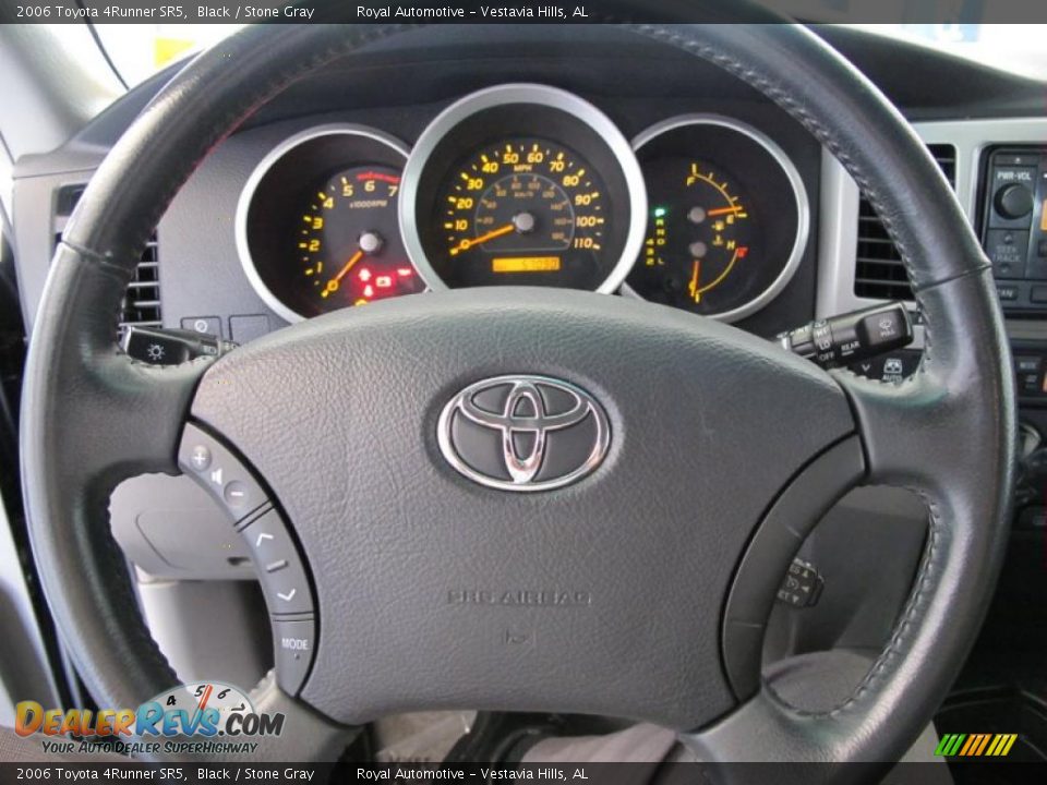 2006 Toyota 4Runner SR5 Black / Stone Gray Photo #15