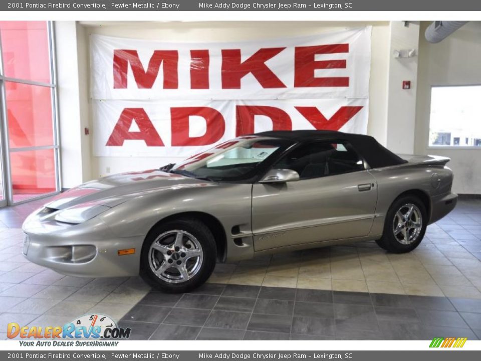2001 Pontiac Firebird Convertible Pewter Metallic / Ebony Photo #1