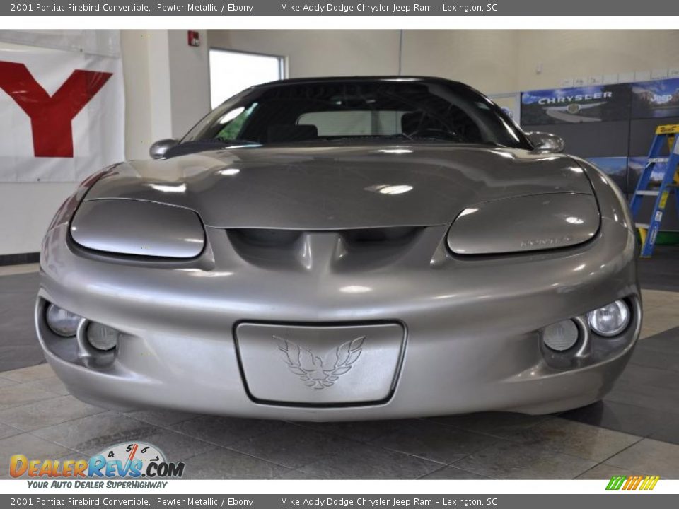 2001 Pontiac Firebird Convertible Pewter Metallic / Ebony Photo #2
