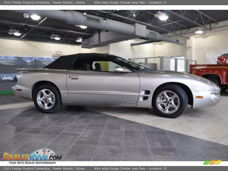 2001 Pontiac Firebird Convertible Pewter Metallic / Ebony Photo #3