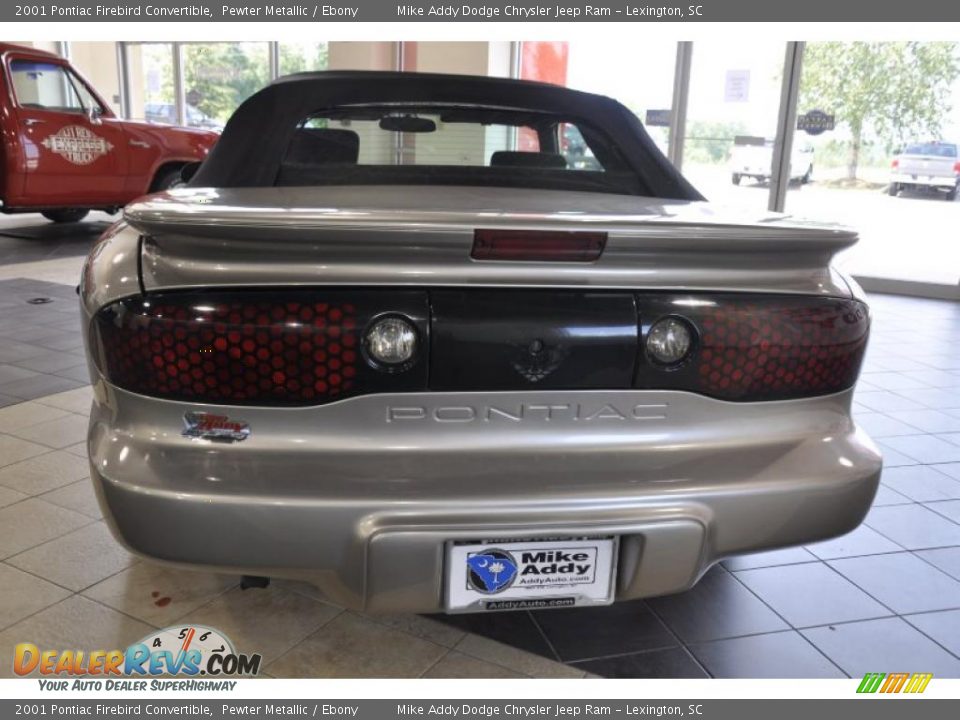 2001 Pontiac Firebird Convertible Pewter Metallic / Ebony Photo #4