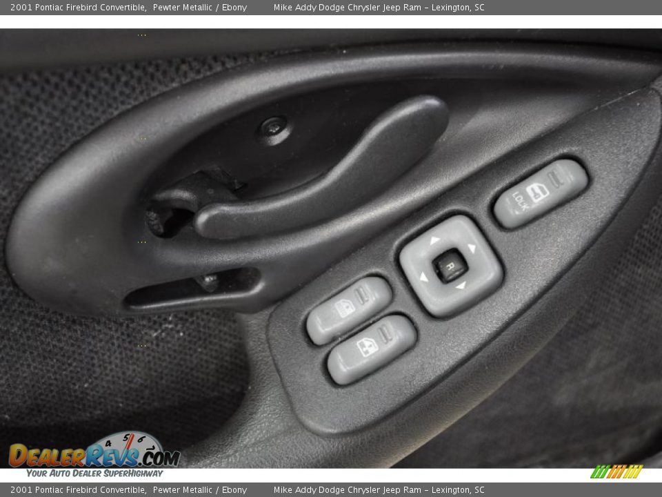2001 Pontiac Firebird Convertible Pewter Metallic / Ebony Photo #7
