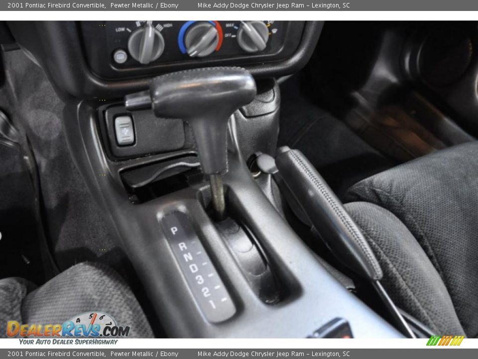 2001 Pontiac Firebird Convertible Pewter Metallic / Ebony Photo #13