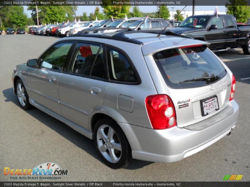 2003 Mazda Protege 5 Wagon Sunlight Silver Metallic / Off Black Photo #2