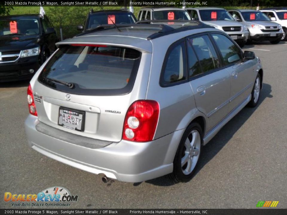 2003 Mazda Protege 5 Wagon Sunlight Silver Metallic / Off Black Photo #3