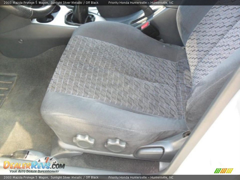 2003 Mazda Protege 5 Wagon Sunlight Silver Metallic / Off Black Photo #7