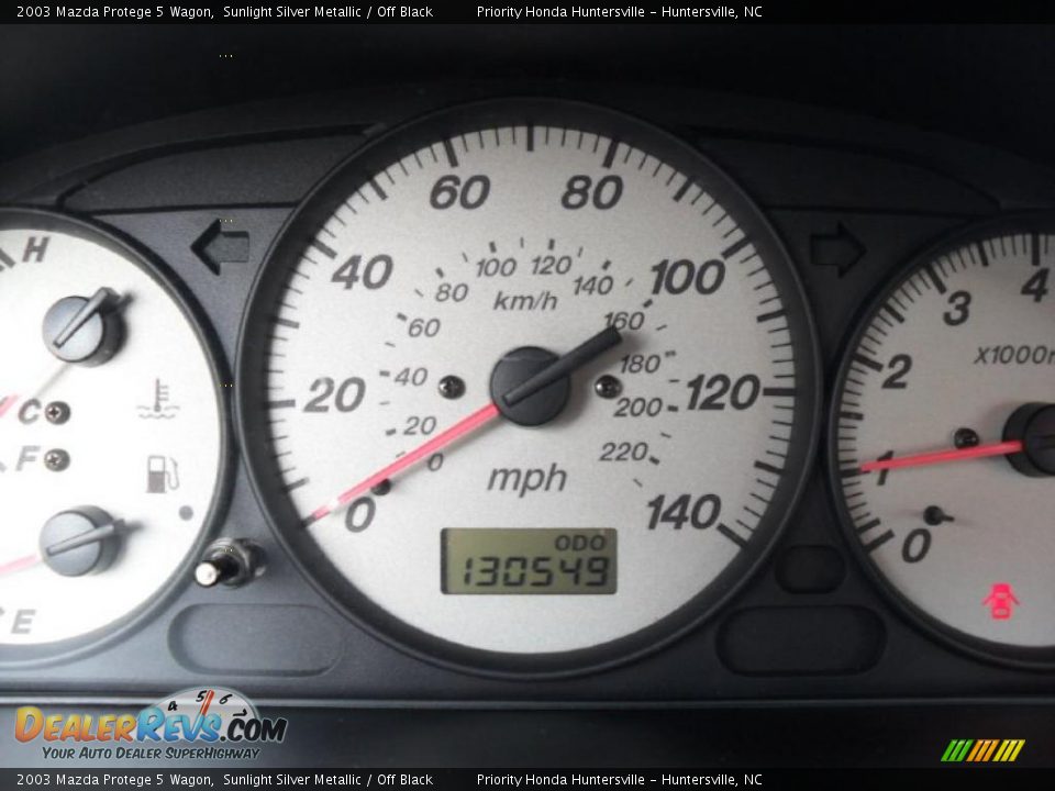 2003 Mazda Protege 5 Wagon Sunlight Silver Metallic / Off Black Photo #12