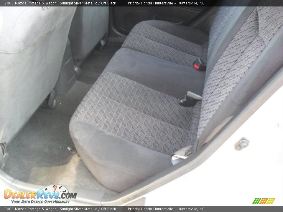 2003 Mazda Protege 5 Wagon Sunlight Silver Metallic / Off Black Photo #13