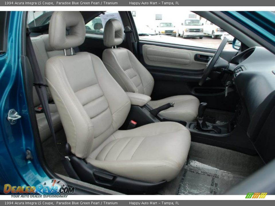 1994 Acura Integra LS Coupe Paradise Blue Green Pearl / Titanium Photo #32